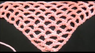 CROCHET SHAWL NR.1 * VERY EASY PATTERN FOR A SHAWL *