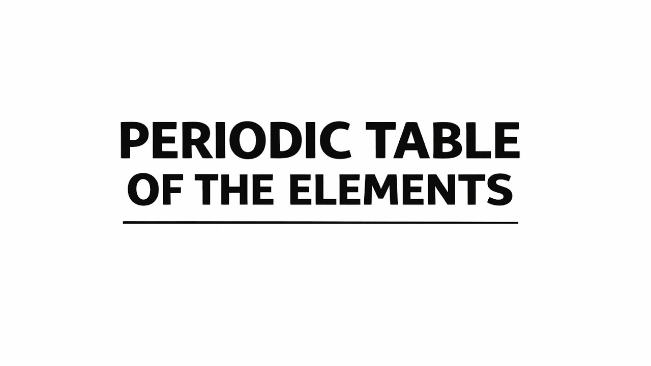 complete periodic table in just 10 minutes 