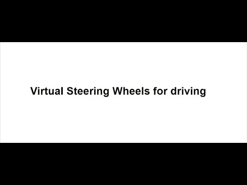 Driving using virtual steering wheels. - YouTube