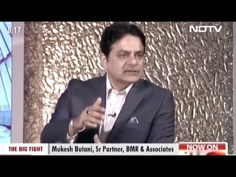 Mukesh Butani, BMR joins the show ‘The Big Fight’ on NDTV 24×7 for GST discussion