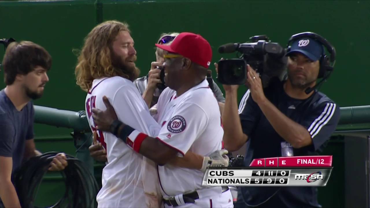 Jayson Werth and Nationals celebrate 12th-inning walk-off win