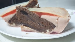 CHOCOLATE STRAWBERRY CAKE#TUTTI FRUTTI CAKE#BAKERY STYLE CAKE#BEST JELLO CAKE#BEST INSTANT DESSERT