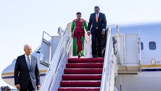 PRESIDENT RUTO FINALLY LAND IN WASHINGTON DC AHAED OF HIS WHITEHOUSE MEETING WITH JOE BIDEN.