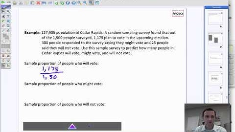 Using data to make predictions about a population