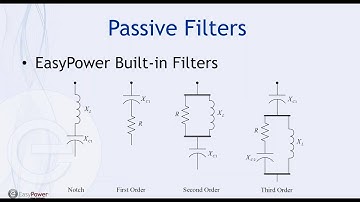 Active & Passive Harmonic Filters in EasyPower V2010