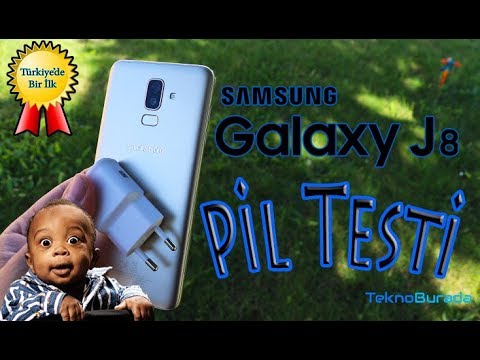 Samsung Galaxy J8 pil testi! Resmen şok!!!