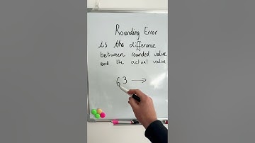 Afrondingsfouten uitgelegd! Wat is een afrondingsfout? Het is niet wat je denkt! #wiskunde #howto