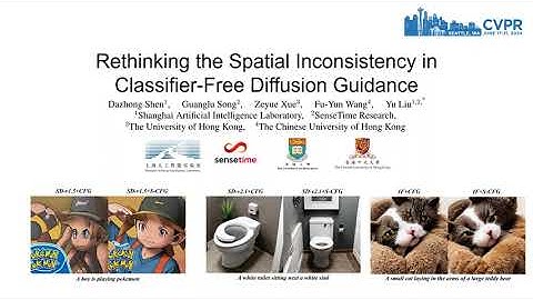 Video for CVPR paper "Rethinking the Spatial Inconsistency in Classifier-Free Diffusion Guidance"