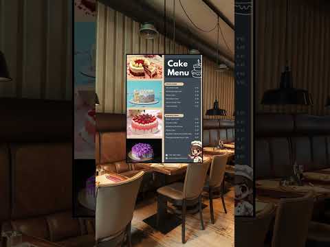 Digital Cake Menu Templates for Bakeries Dessert Shops