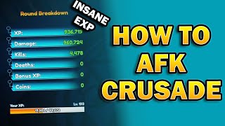 How to AFK CRUSADE For Insane EXP in Anime Switch