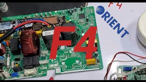 How to solve F4  error code in Orient ,,Dawlance dc inverter