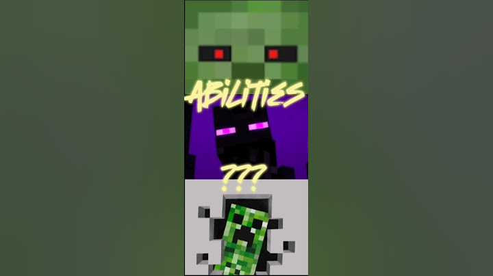 Zombie vs enderman vs creeper #minecraft