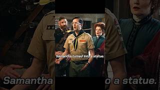 Samantha turned into a statue.#shorts #tv #viral #ghosts #funny #series #youtubeshorts #movie #clips