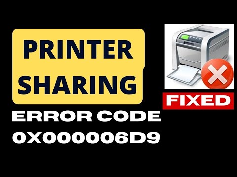 Printer Sharing Error Code 0x000006d9 on Windows 11 / 10 Fixed