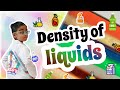 Density of liquids (safe and easy)