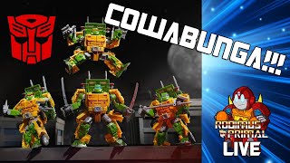 TMNT Transformers Party Wallop, Legacy United Action Set | Rodimus Primal