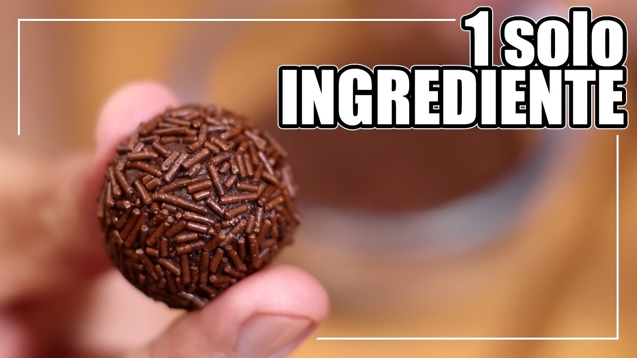 Trufas de CHOCOLATE con 1 SOLO INGREDIENTE | Receta Fácil