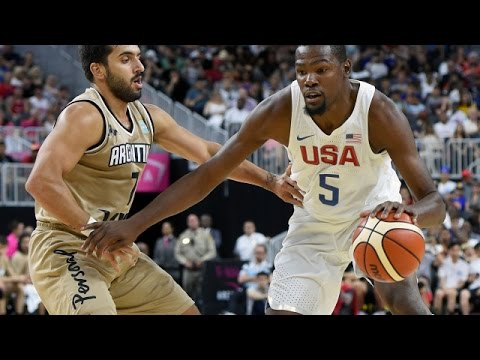 Argentina Usa 2016 Olympic Basketball Exhibition Full Game Hd 720P English