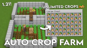 Minecraft Villager Auto Crop Farm 1.21 Tutorial - Potato Wheat Carrot Beetroot