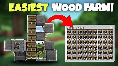 AFK Wood Farm in Minecraft – Full Tutorial! 🔥[WORK ON ALL VERSION]