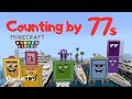 Counting by 77s song minecraft numberblocks  skip counting by 77 song  math songs for kids