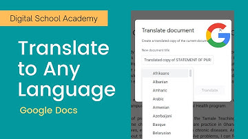 How to Translate a Document to Any Language | Google Docs Tips