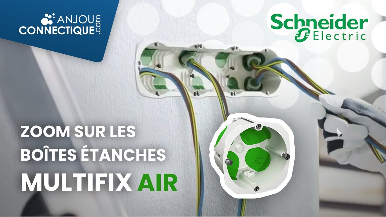 Boîte d'encastrement simple Schneider Multifix Air - Ø 67 mm x 47 mm