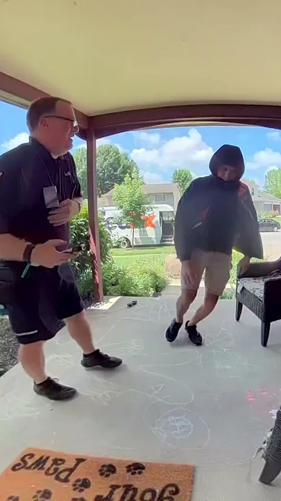 Shocking moment porch pirate steals Apple Watch just as it’s been delivered!
