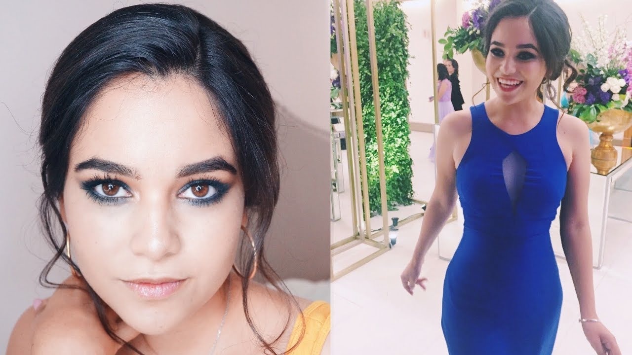 GRWM: Maquillaje para Graduación (PROM) Vestido azul ???? l FÁTIMA PALOMA -  YouTube