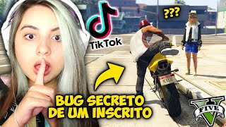 TESTEI os TIK TOKS mais VIRAIS DO GTA V no JOGO!! MEU INSCRITO ENCONTROU BUG SECRETO...