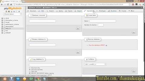 Create-Edit-Delete-Import/Export Database in PHPmyadmin