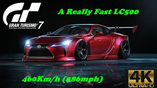 Gran Turismo 7 | 460Km/h Lexus LC500 2017 | Top Speed Fully Max Tuned (PS5)