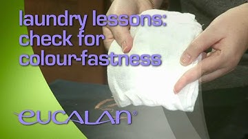 Laundry Lessons:  checking for colour fastness