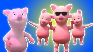 пять маленьких поросенка | русская музыка для детей | Five Little Piggies Nursery Rhyme