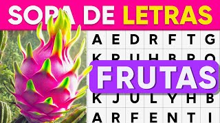 Sopa De Letras Edición Frutas 15 Niveles - Fácil, Medio, Difícil Adulto Mayor