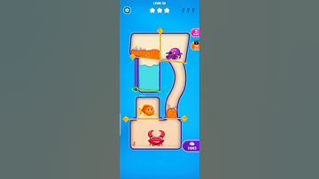 save the fish level 55 mobile game/ fishdom, (android iOS) #shorts