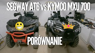 Porównanie Segway Snarler AT6 vs Kymco MXU 700 wyposażenie, właściwości jezdne, ceny pojazdów części