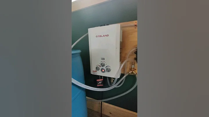 Off grid Hot Water Set Up. Shower + Sink. #offgrid #diy #cabin #offgridliving