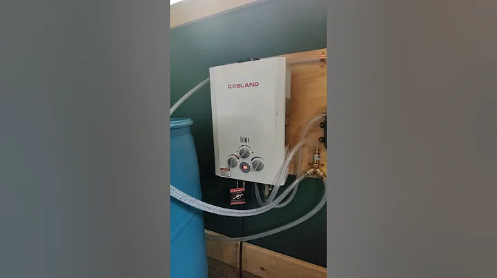 Off grid Hot Water Set Up. Shower + Sink. #offgrid #diy #cabin #offgridliving