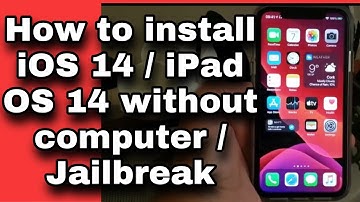 How to install iOS 14 / iPad OS without computer / Jailbreak  | download iOS 14