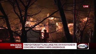 Firefighters battling large fire in Concord