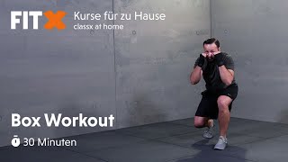 box workout | 30 minuten | FitX-Kurse für zu Hause: classx at home