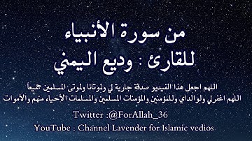 ما تيسر من سورة الأنبياء - وديع اليمني