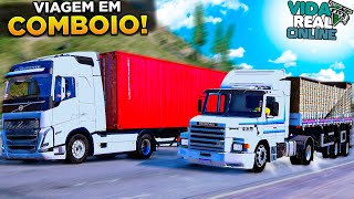 GTA V: VIDA REAL -  VIAGEM EM COMBOIO DA NOSSA EMPRESA! *113h e VOLVO FH!* 🚛🚚💨 | #87