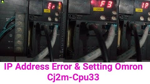 Omron Plc IP Address Error & Setting Cj2m-Cpu33