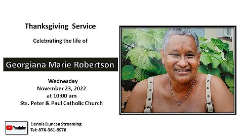 Thanksgiving Service Celebrating the life of Georg...