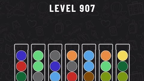 Ball Sort Puzzle Level 907 #ballsortpuzzle #ballsortpuzzlegameplay #puzzlegame #mobile games