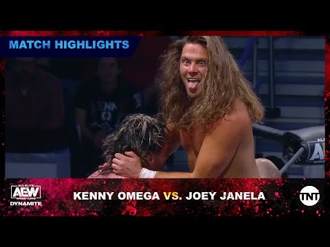 Kenny Omega Flips Joey Janela as He's Distracted by the AEW Crowd