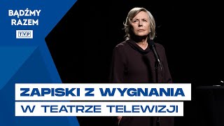 „Zapiski z wygnania” w Teatrze Telewizji. Krystyna Janda w przejmującym monodramie.