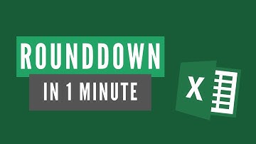 How to use the ROUNDDOWN function in Excel – 1 Minute Tutorial